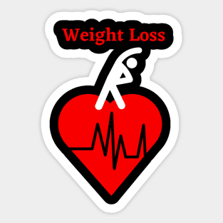 Weight Loss T-Shirt Sticker